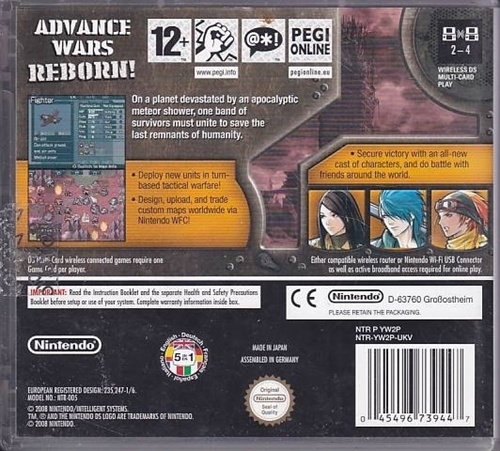 Advance Wars Dark Conflict - Nintendo DS (A Grade) (Genbrug)